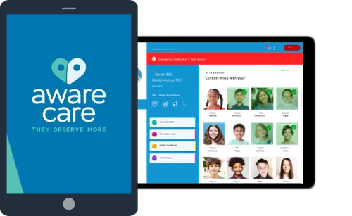 AwareCare tablet interface